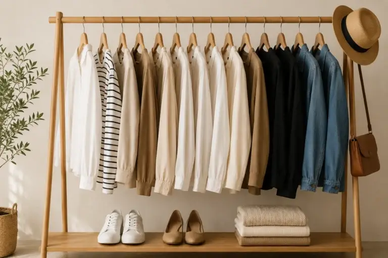 Capsule wardrobe ideas featuring versatile clothing essentials for everyday outfits