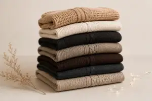 Folded clothing and wardrobe planning essentials for building a capsule wardrobe