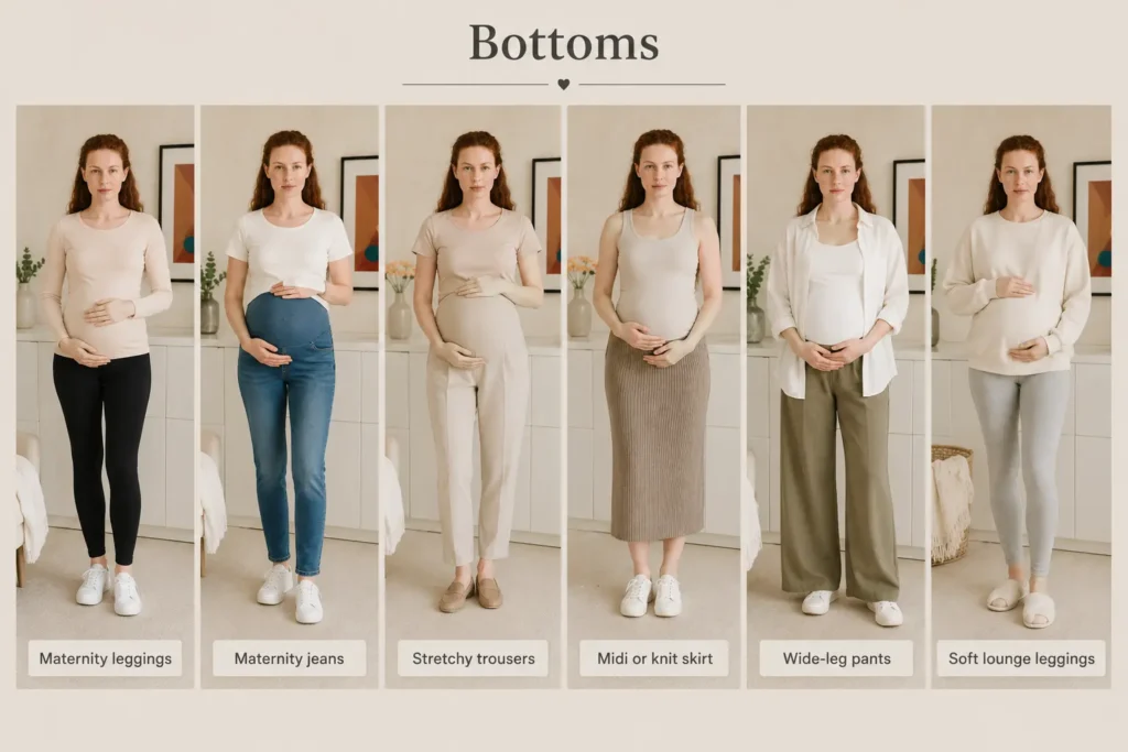 maternity-capsule-wardrobe-bottoms