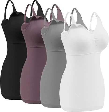 Black nursing tank top with lift-up breastfeeding access for a nursing capsule wardrobe.